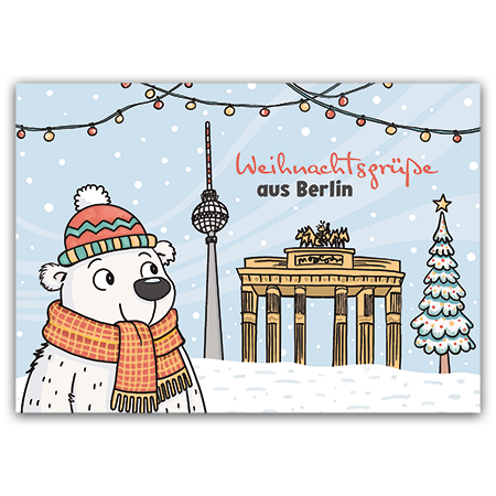 Weihnachtsgrüße aus Berlin | Weihnachtsgrüße aus Berlin (Strukturkarton mit Lack-Effekten)
