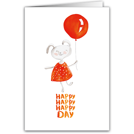 Happy Happy Happy Day  Happy Day (Strukturkarton mit Lack-Effekten)
