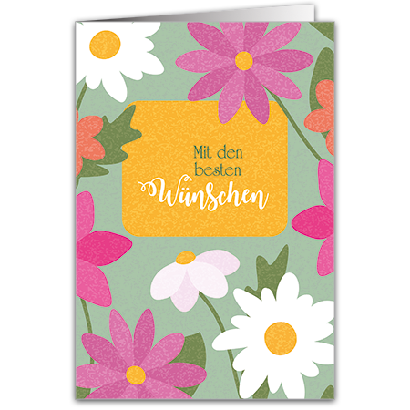 Mit den besten Wünschen | Mit den besten Wünschen (Strukturkarton mit Lack-Effekten)