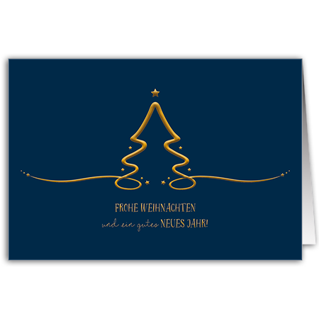 Frohe weihnachten und ein gutes neues Jahr | Frohe Weihnachten (mit Hoch- und Folienprägung)