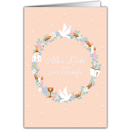  | Alles Liebe zur Taufe (mit Hoch- und Folienprägung)