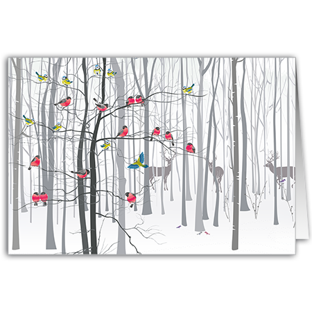  | Im Winterwald (Strukturkarton mit Lack-Effekten)