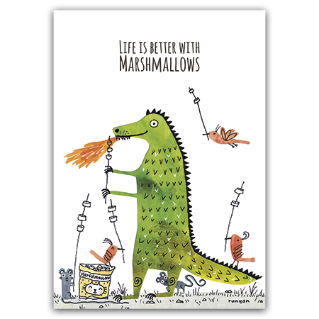 Life is better with Marshmallows | Life is better with Marshmallows (Strukturkarton mit Lack-Effekten)