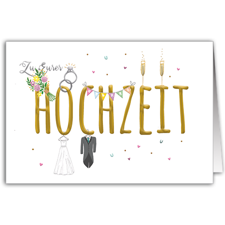 Zu Eurer Hochzeit MR & MRS | Zu Eurer Hochzeit (mit Hoch- und Folienprägung)
