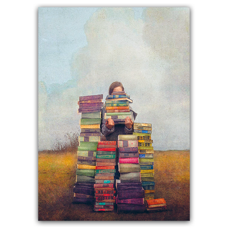  | Bücherliebe (Strukturkarton)