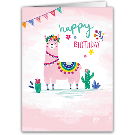 happy BIRTHDAY | Happy Birthday (Strukturkarton mit Glimmerlack)