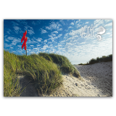 Juist | Strandübergang an der Bill (Strukturkarton mit Lack-Effekten)