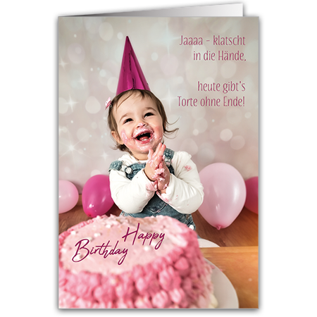 Jaaaa - klatscht in die Hände, heute gibt's Torte ohne Ende! Happy Birthday | Happy Birthday