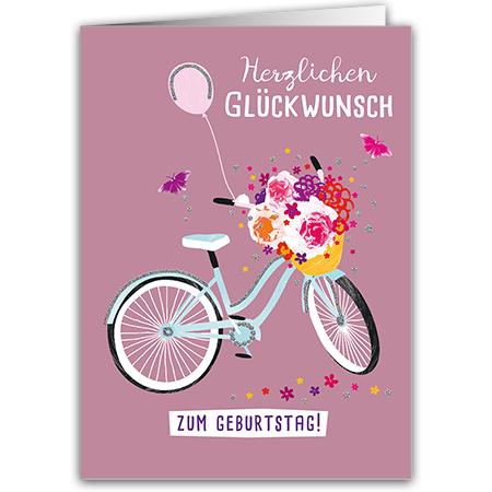 Herzlichen Glückwunsch | Herzlichen Glückwunsch (Strukturkarton mit Glimmerlack)