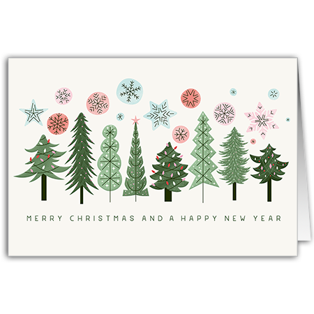 Merry Christmas and a Happy New Year | Merry Christmas (Hochprägung mit Lack-Effekten)