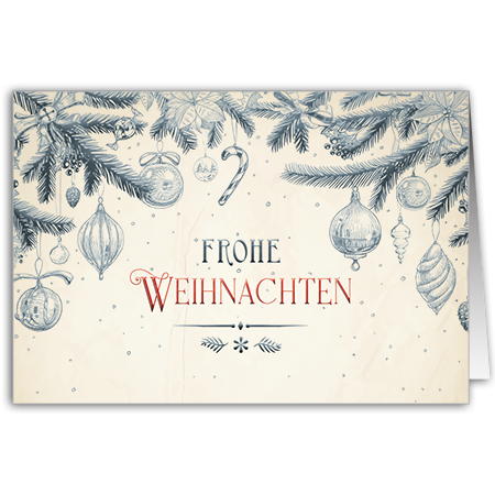 Frohe Weihnachten | Frohe Weihnachten (mit Hoch- und Folienprägung)