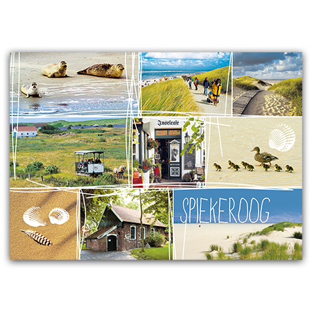 Spiekeroog | Spiekerooger Impressionen II (Strukturkarton mit Lack-Effekten)
