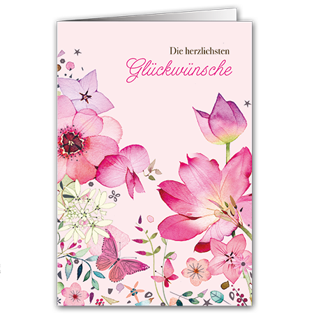 Die herzlichsten Glückwünsche | Die herzlichsten Glückwünsche (Strukturkarton mit Lack-Effekten)