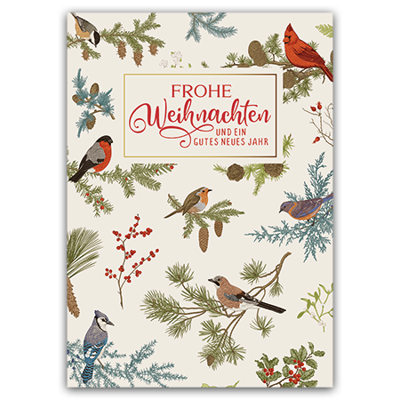 Frohe Weihnachten und ein gutes neues Jahr  | Frohe Weihnachten (Strukturkarton) 
