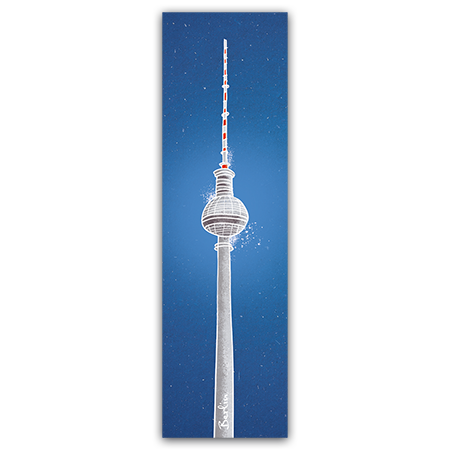   Berliner Fernsehturm (Strukturkarton mit Lack-Effekten)