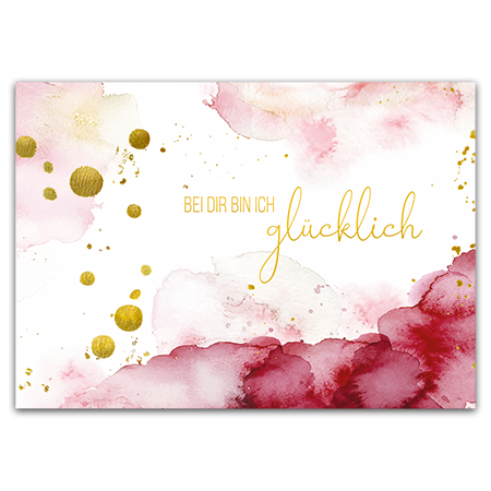 Bei dir bin ich glücklich | Bei dir bin ich glücklich (mit Metallic-Effekten)