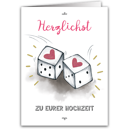 Herzlichst zu eurer Hochzeit | Zu Eurer Hochzeit (Strukturkarton mit Glimmerlack)