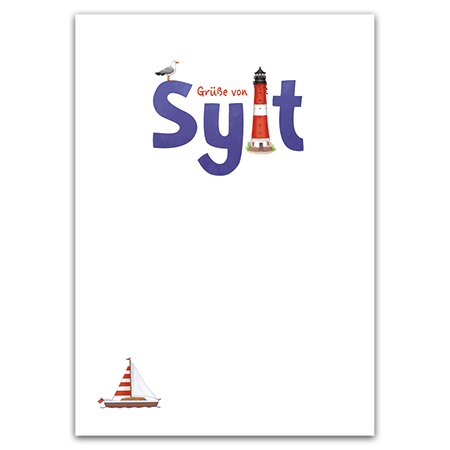 Grüße von Sylt | Grüße von Sylt (Strukturkarton mit Lack-Effekten)