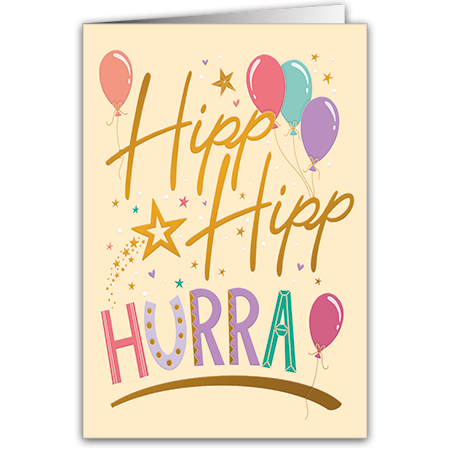  | Hipp, hipp, hurra! (mit Hoch- und Folienprägung)