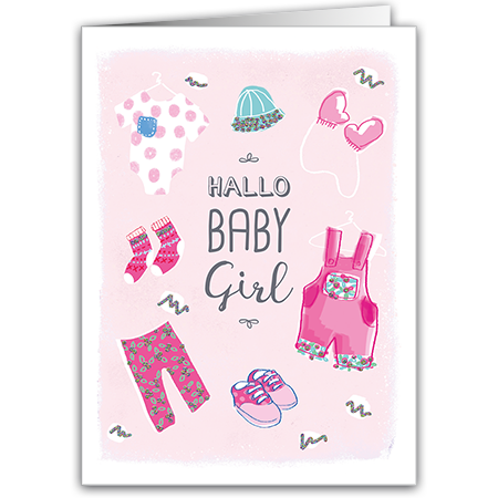 Hallo Baby Girl  Hallo, Baby Girl! (Strukturkarton mit Glimmerlack)