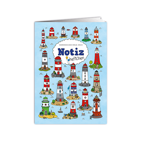 Notizheftchen | Leuchttürme (Notizheftchen DIN A6, kariert)