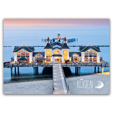 Rügen | Ostseebad Sellin (Strukturkarton mit Lack-Effekten)