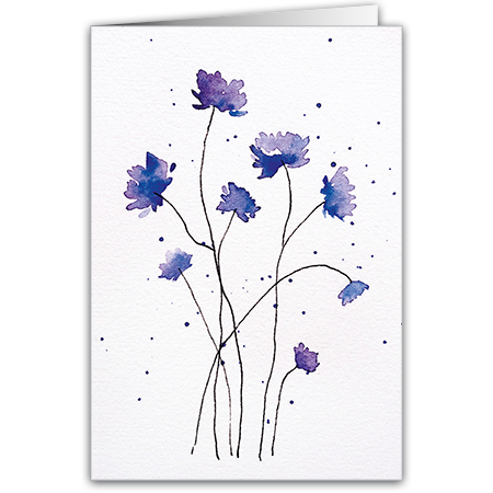  | Blumenaquarell (Strukturkarton)