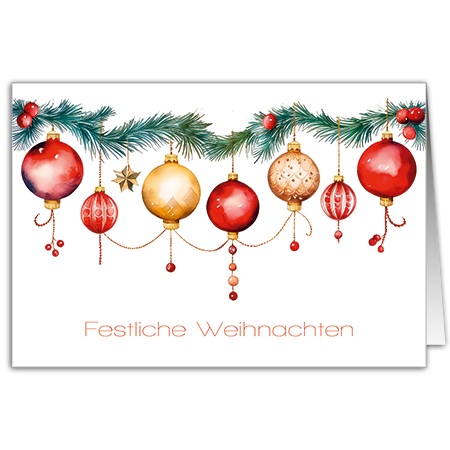 Festliche Weihnachten | Festliche Weihnachten (Strukturkarton mit Lack-Effekten)