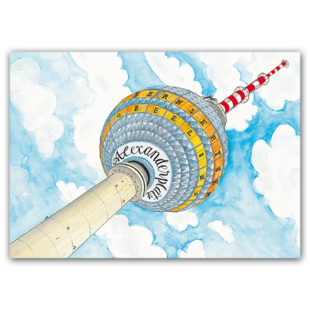 © Jiska de Waard Fernsehturm Berlin Alexanderplatz Berlin, Fernsehturm (Strukturkarton)