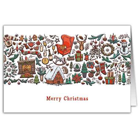 Merry Christmas | Merry Christmas (Hochprägung mit Lack-Effekten)