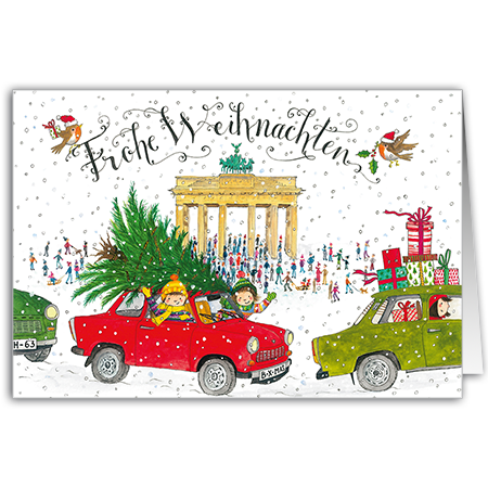 © Jiska de Waard Frohe Weihnachten Frohe Weihnachten, Berlin (Strukturkarton)