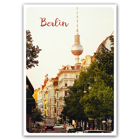   Berlin, Blick auf den Fernsehturm (Strukturkarton)