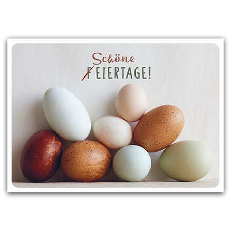 Schöne FEIERTAGE!  | Schöne Eiertage! (Strukturkarton) 
