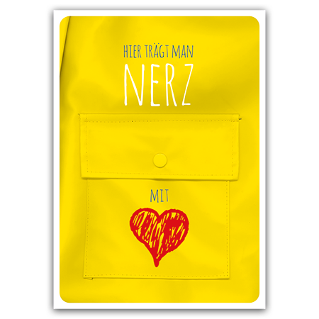 Hier trägt man Nerz mit Herz | Nerz mit Herz (Strukturkarton)