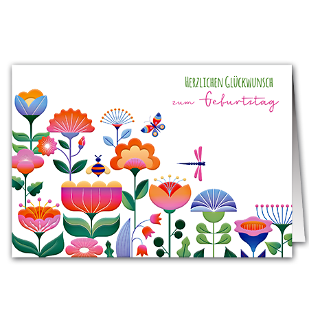  | Herzlichen Glückwunsch zum Geburtstag (Hochprägung mit Lack-Effekten)