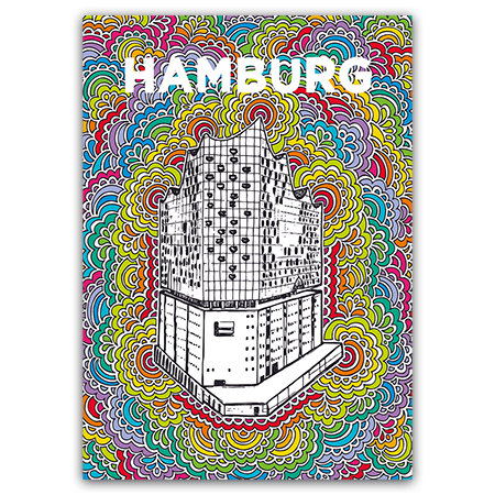  | Hamburg Elbphilharmonie (Strukturkarton mit Lack-Effekten)