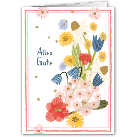 Alles Gute | Alles Gute (Strukturkarton mit Glimmerlack)