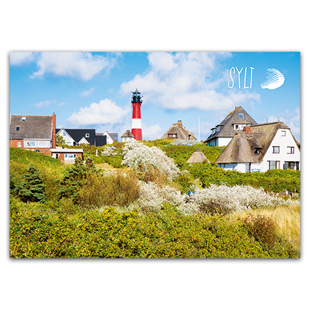 Sylt | Leuchtturm Hörnum (Strukturkarton mit Lack-Effekten)