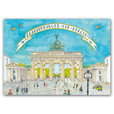 © Jiska de Waard Brandenburger Tor Berlin Berlin, Brandenburger Tor (Strukturkarton)
