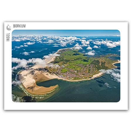 Insel Borkum | Inselblick aus der Luft
