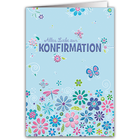 Alles Liebe zur Konfirmation | Alles Liebe zur Konfirmation (Hochprägung mit Lack-Effekten)