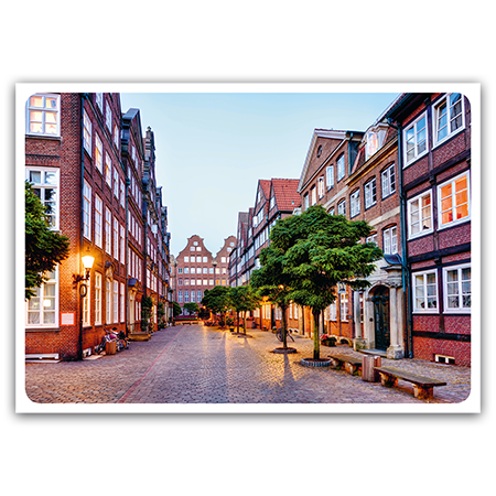  | Hamburg, Peterstraße im Gängeviertel (Strukturkarton)