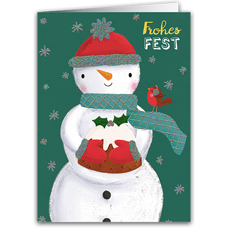 Frohes Fest | Frohes Fest (Strukturkarton mit Glimmerlack)