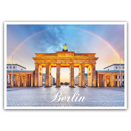 Berlin | Berlin, Brandenburger Tor mit Regenbogen 