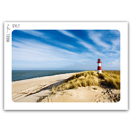 Insel Sylt | Leuchtturm List-Ost (Strukturkarton)