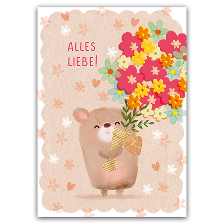 Alles Liebe!  | Alles Liebe! (Strukturkarton mit Lack-Effekten) 