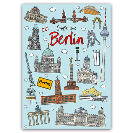 Grüße aus Berlin  Grüße aus Berlin (Strukturkarton mit Lack-Effekten)