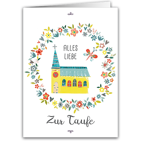 Alles Liebe zur Taufe | Alles Liebe zur Taufe (Strukturkarton mit Glimmerlack)
