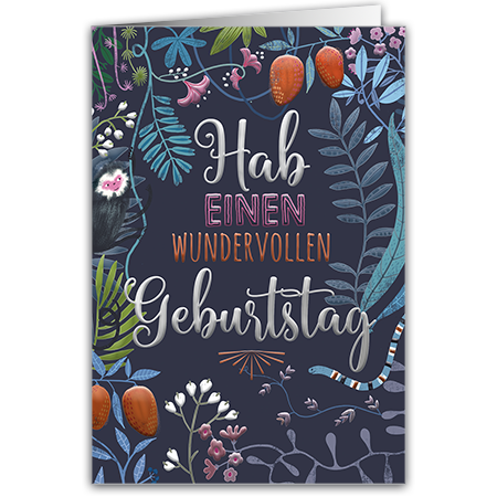 Hab einen wundervollen Geburtstag | Hab einen wundervollen Geburtstag (mit Hoch- und Folienprägung)