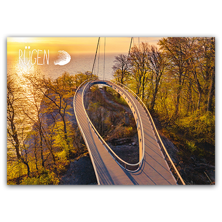 Rügen  Nationalpark Jasmund, Skywalk I (Strukturkarton mit Lack-Effekten)